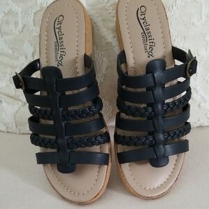 NWOT/NWOB Cityclassified Women's Black Sandals